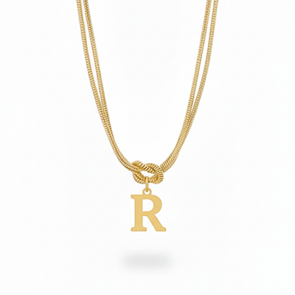 Collar Inicial "Nudo Alfabeto"