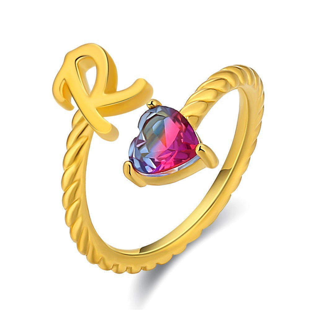 Anillo ajustable con nombre "Cola de sirena"