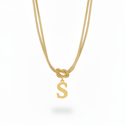 Collar Inicial "Nudo Alfabeto"