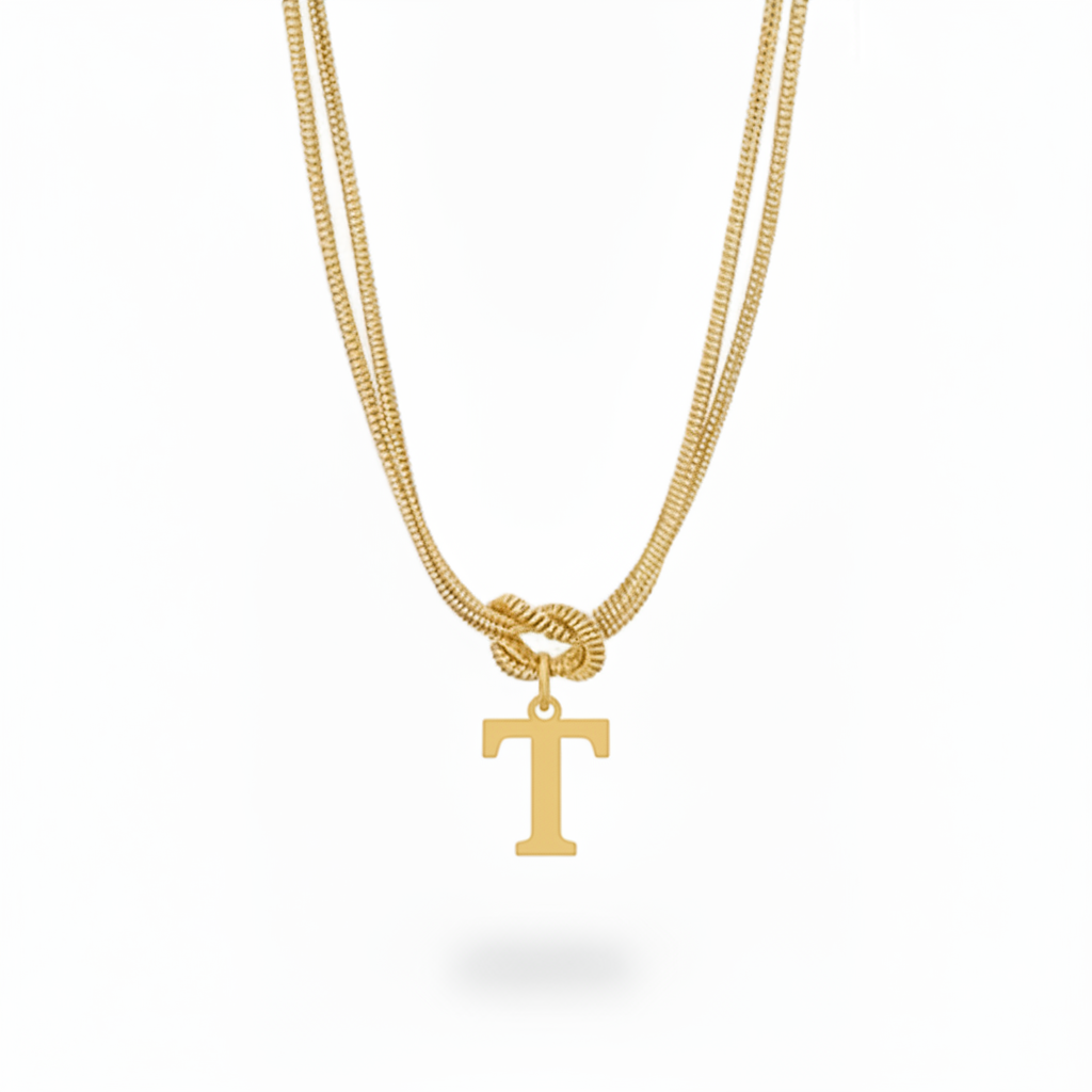 Collar Inicial "Nudo Alfabeto"