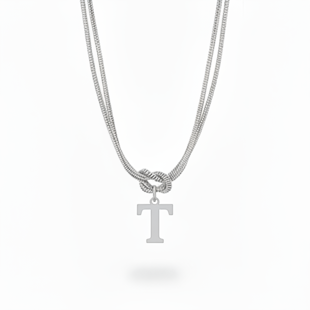 Collar Inicial "Nudo Alfabeto"