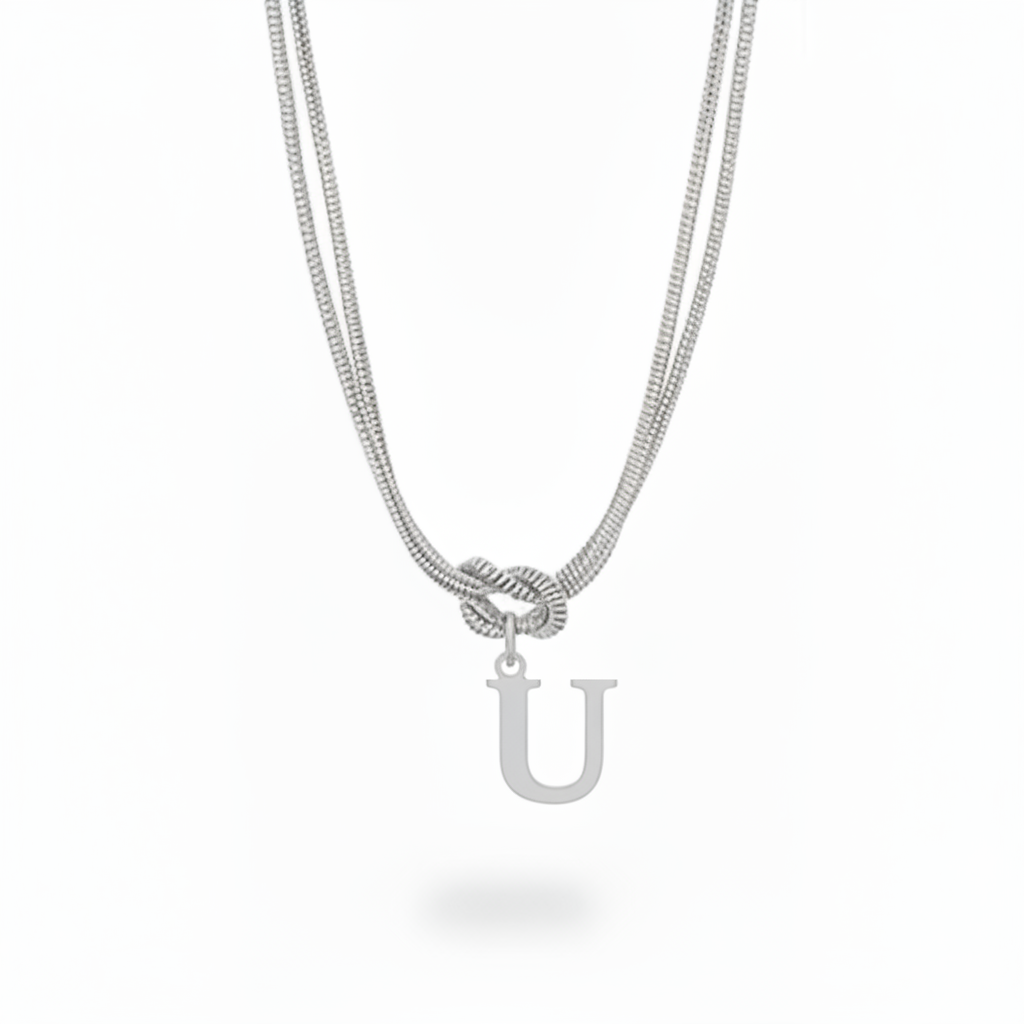Collar Inicial "Nudo Alfabeto"