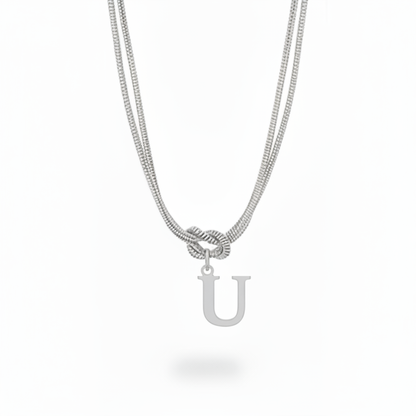 Collar Inicial "Nudo Alfabeto"