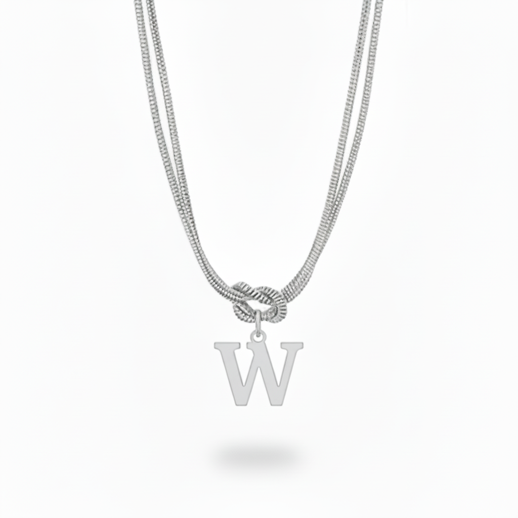 Collar Inicial "Nudo Alfabeto"