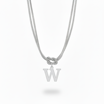 Collar Inicial "Nudo Alfabeto"