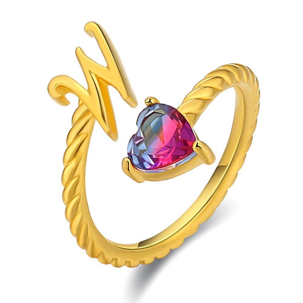 Anillo ajustable con nombre "Cola de sirena"