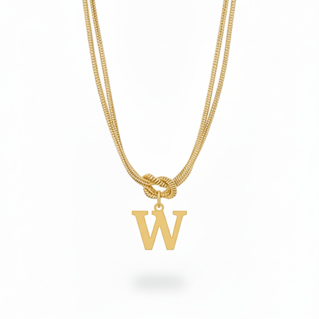 Collar Inicial "Nudo Alfabeto"