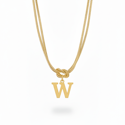 Collar Inicial "Nudo Alfabeto"