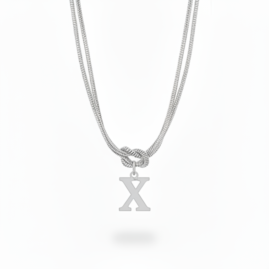 Collar Inicial "Nudo Alfabeto"