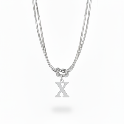 Collar Inicial "Nudo Alfabeto"