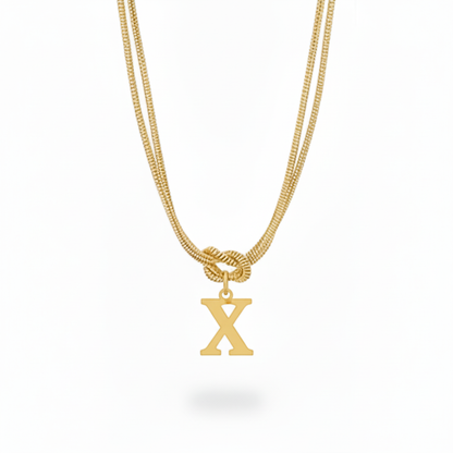 Collar Inicial "Nudo Alfabeto"