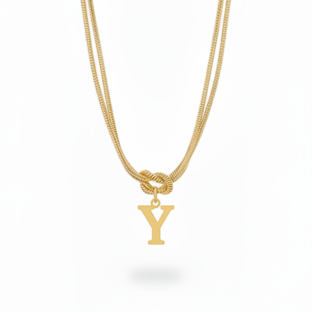 Collar Inicial "Nudo Alfabeto"