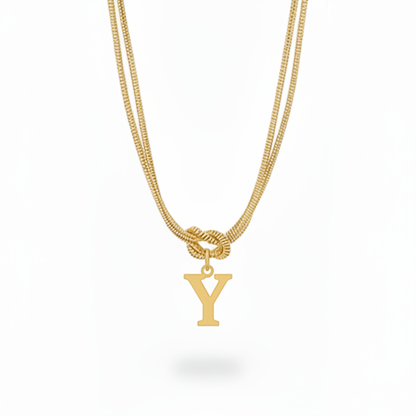 Collar Inicial "Nudo Alfabeto"