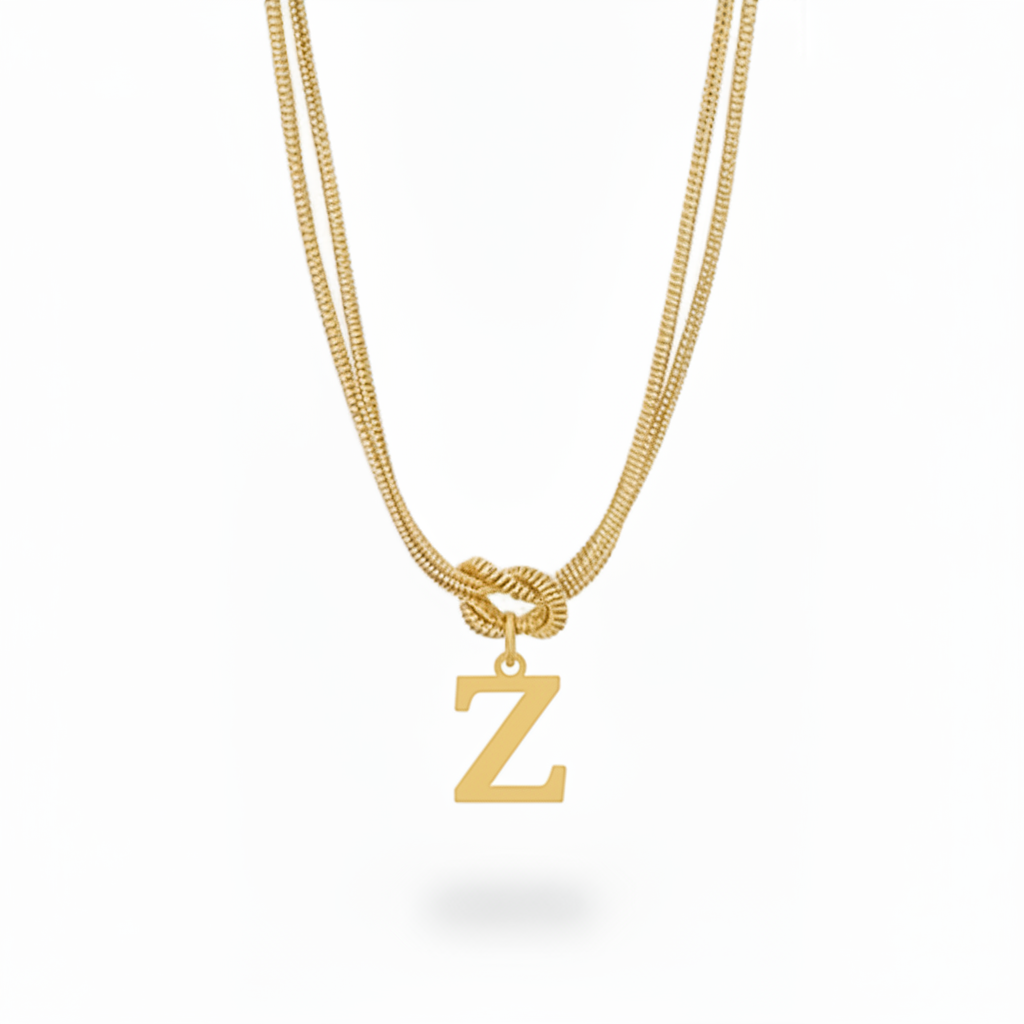 Collar Inicial "Nudo Alfabeto"