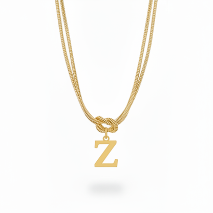 Collar Inicial "Nudo Alfabeto"