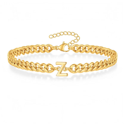 Pulsera Inicial "Curb Letter"