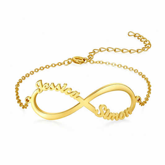 Pulsera con nombre "Vínculo eterno"