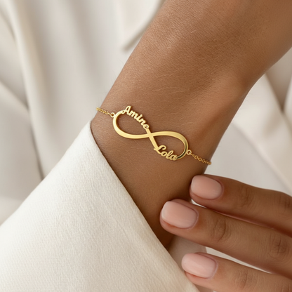 Pulsera con nombre "Vínculo eterno"