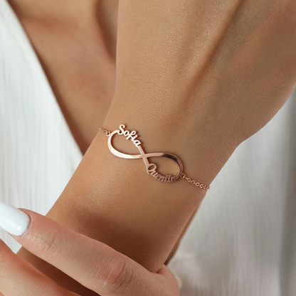 Pulsera con nombre "Vínculo eterno"