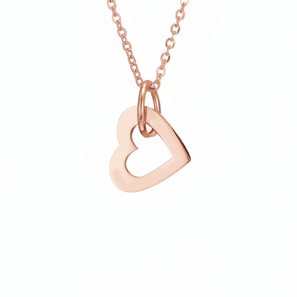 Collar con nombre "Corazones anidados"