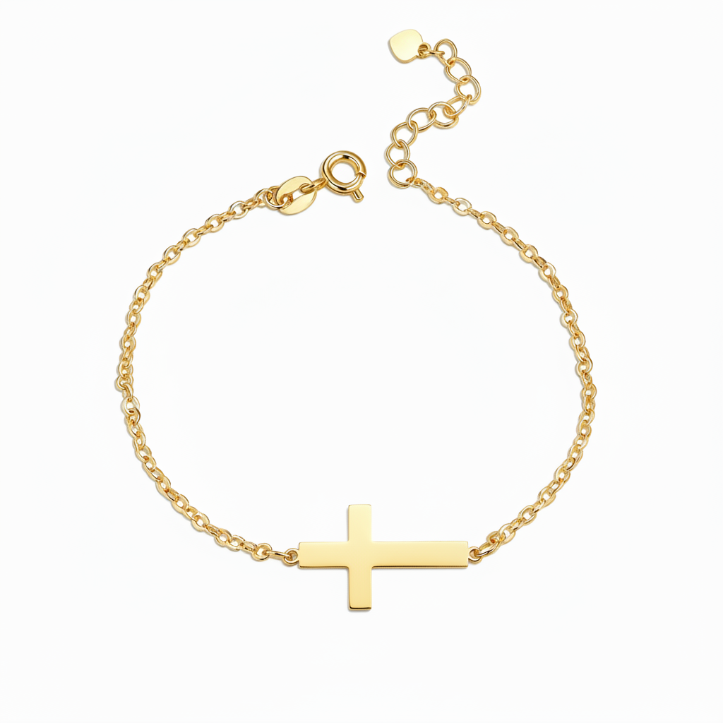 Pulsera con nombre "Cruz lateral"