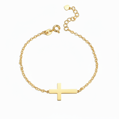 Pulsera con nombre "Cruz lateral"