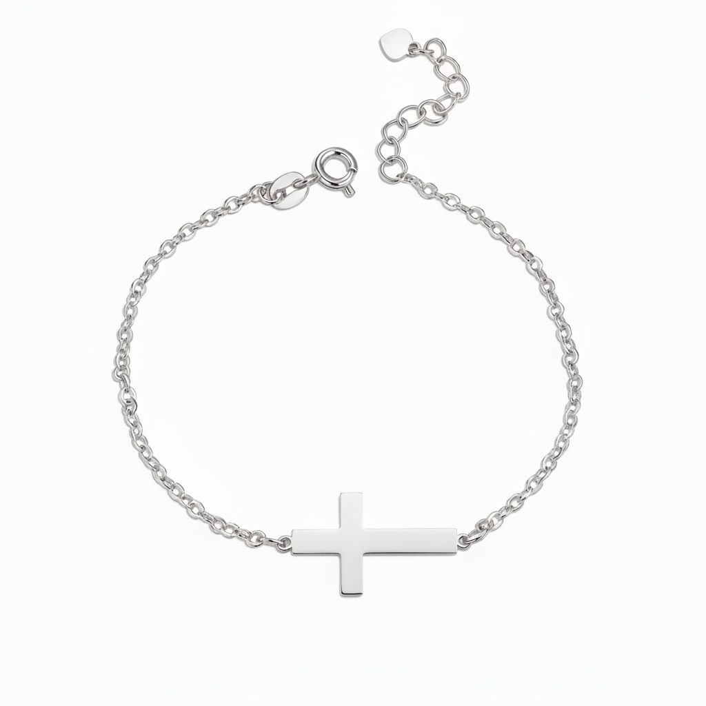 Pulsera con nombre "Cruz lateral"